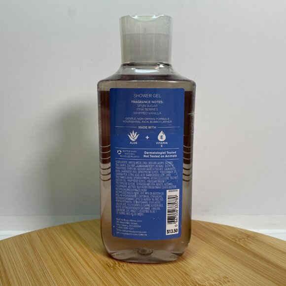 Bath & Body Works Cotton Candy Clouds Shower Gel Body Wash 10 oz Vitamin E - Picture 3 of 4